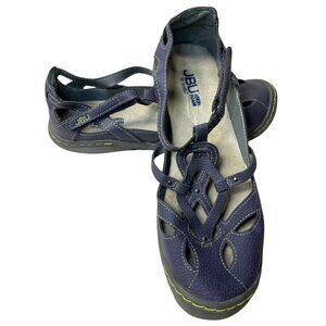 JBU By Jambu Womens Shoe size 9 Navy Blue Memory Foam Sandals Casual Comfort